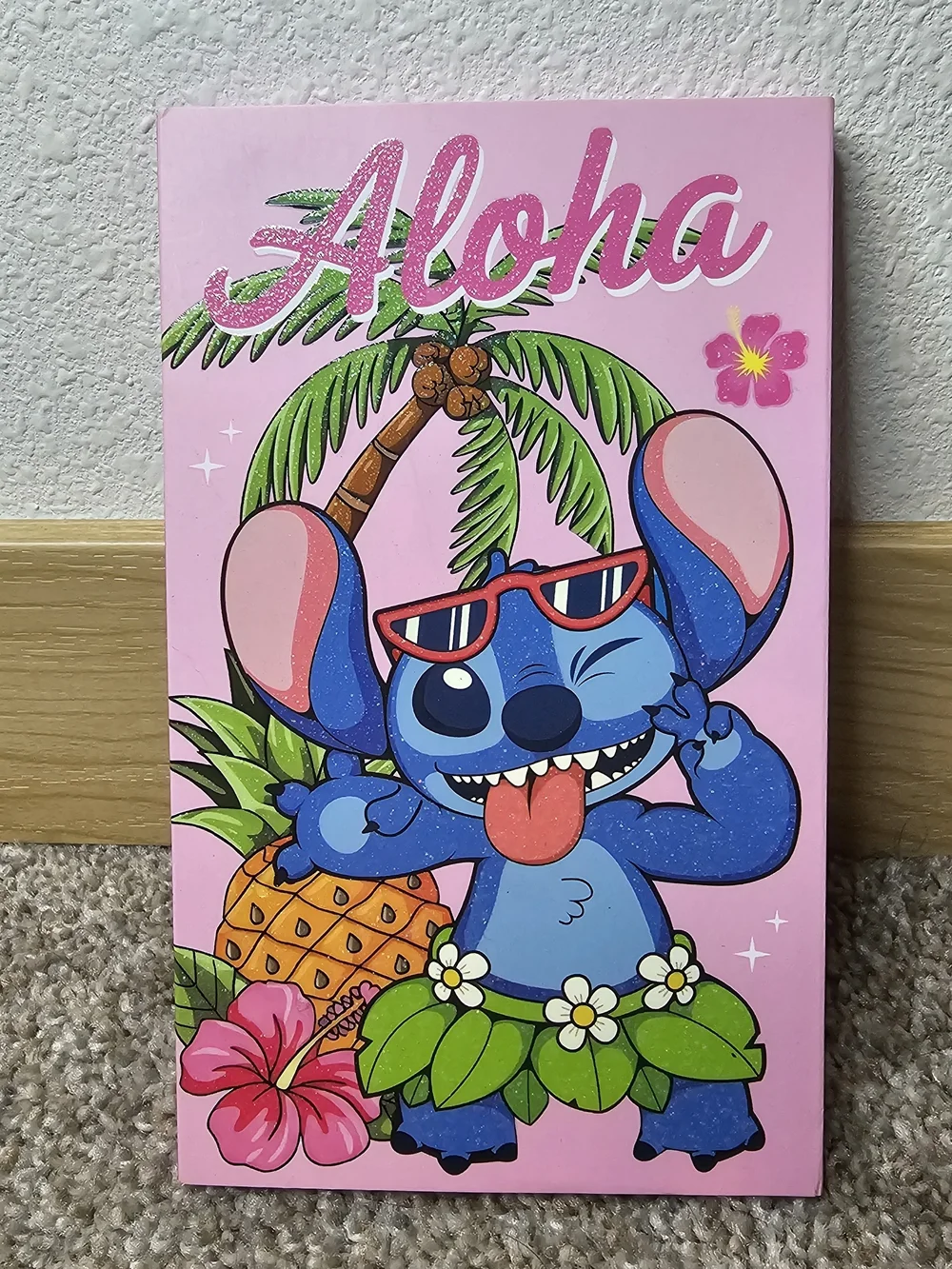 Blue Eyeshadow Palette in Pink Aloha Packaging